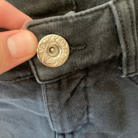 Vintage Y2K low rise jeans size 5 black skinny - Picture 3 of 5